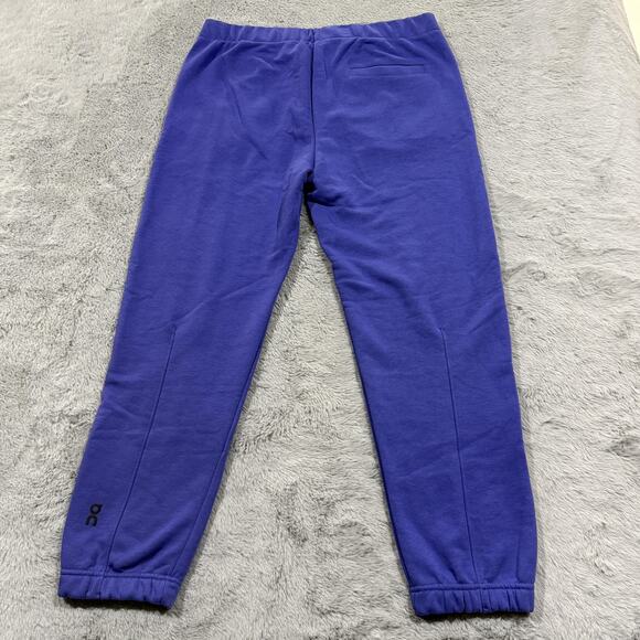 On Cloud Running Club Pants Womens XL Purple Organic Cotton Joggers Swiss - Picture 8 of 13
